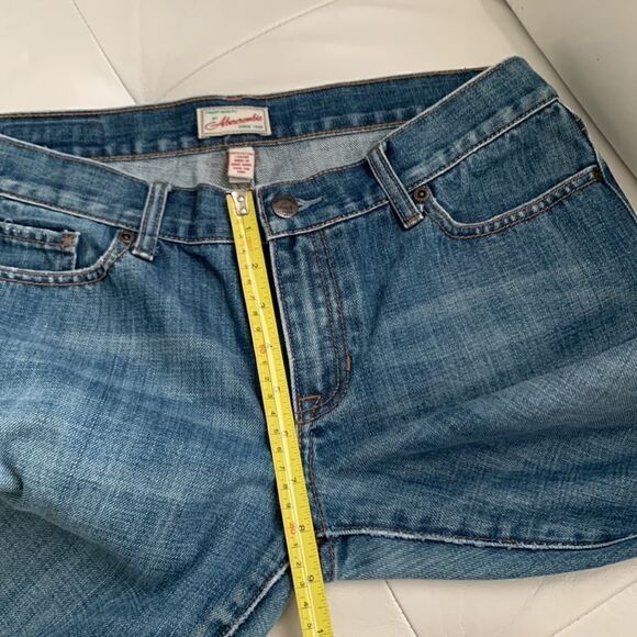 Abercrombie & Fitch Vintage Cotton Dark Wash Denim Women Jeans Size 8S - Picture 4 of 10